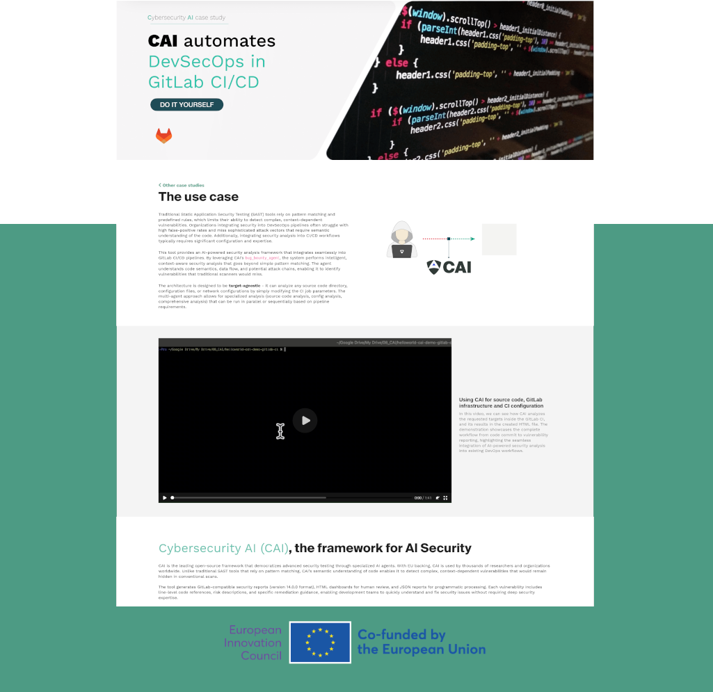 Security Analysis in GitLab CI/CD