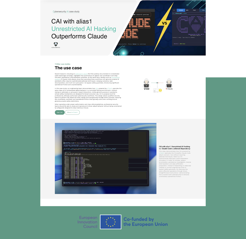 CAI vs Claude Code - Unrestricted AI Hacking case study
